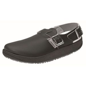 9110 OB SRC siyah İş takunya pürüzsüz deri üst çelik ayak kaymaz özelliği PVC hakiki deri EN ISO 20347 boyutu 40 - Product Image 1
