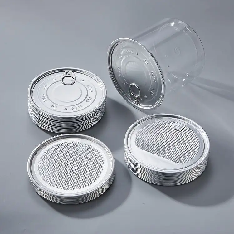 Tappo a basso prezzo diretto in fabbrica sigillo in alluminio aperto coperchio per lattine coperchio di tenuta per barattolo di vetro facile da staccare