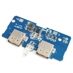 5V 2Aパワーバンク充電器モジュール充電回路基板ステップアップ電源モジュール2AデュアルUSB出力1A入力 - Product Image 3