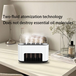 Smart Air Purifier With Essential Oil Aroma <strong>Diffuser</strong> Four <strong>Nozzles</strong> Mist Maker LED Light Music Speaker Portable Car Oil <strong>Diffusers</strong> - Product Image 5