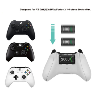 High品質バッテリー充電器xbox one/x/s/Elite/Series Xコントローラ充電式バッテリー2*2600 3000mahのバッテリー - Product Image 2