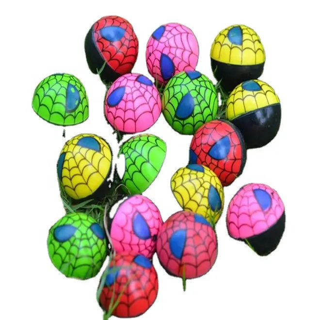 Factory supply 32mm spider bouncy ball for capsule machine