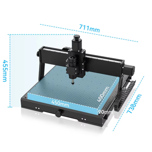 Máquina enrutadora CNC multifuncional 4540, corte de fresado de 3 ejes, grabado de madera, acrílico, MDF, tallado, manualidades, diseño DIY - Product Image 5
