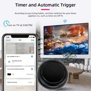 WiFiIRコントロールハブスマートホーム赤外線ワイヤレスユニバーサルリモートコントロール (<span class=keywords><strong>Smart</strong></span> Life Tuya APP経由) Alexa Google Homeと連携 - Product Image 5
