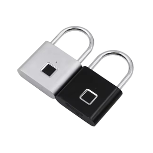 迷你USB充电智能指纹锁挂锁柜指纹锁包挂锁 - Product Image 1