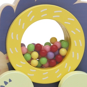 Wheelset Wooden Pull Along Hedgehog Pal <strong>Toy</strong> with Four-wheeler and Remote Control Leash - Product Image 3
