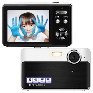 新着2.4インチIPSスクリーン4800万ピクセルデジタルカメラポータブルマクロビデオカメラ、16倍デジタルズーム付き - Product Image 1