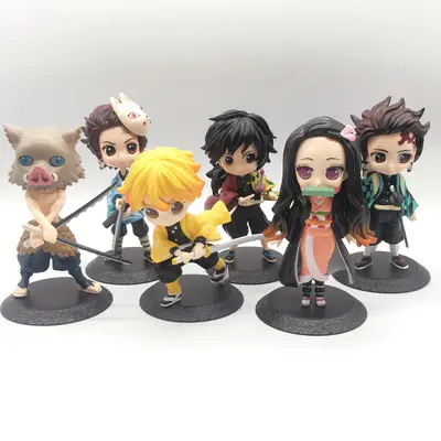 Demon Slayer colore primario Agatsurma Zenttsu modello demon slayer pvc doll cartoon character model toy