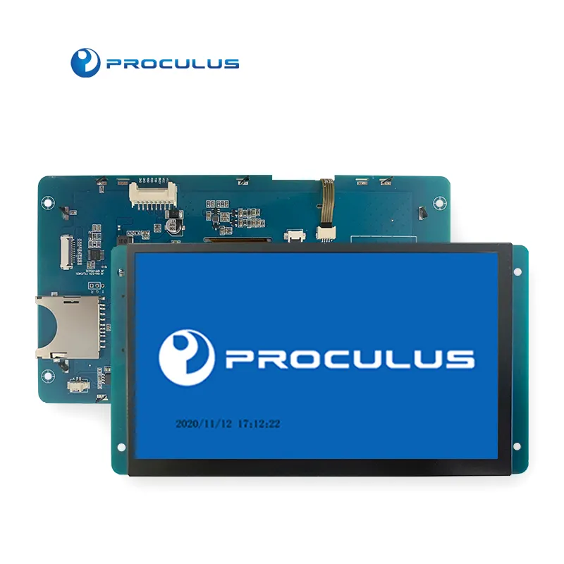 Proculus display uart lcd da 7 pollici modulo HMI rs232 modulo tft scheda controller uart schermo tablet touch flessibile per smart home