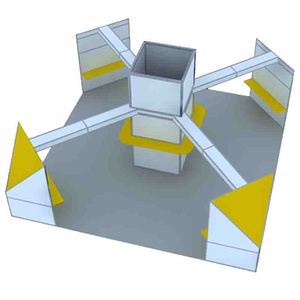 模块化系统展示8向铝型材外壳方案展位 - Product Image 2