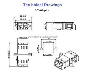工厂供应商FTTH LC UPC APC SM毫米单工双工光纤适配器/耦合器光纤适配器质量好 - Product Image 5