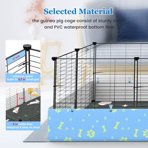 Cages à 2 étages pour cochons d'Inde avec bâche, grande cage de loft C & C pour lapin, chiot, petit animal d'intérieur, parc d'exercice pour chien. - Product Image 5