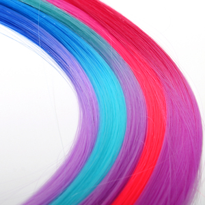 Uzantıları bir klip Cheveux coucouuzatma Cheveux klip dans les uzantıları gökkuşağı parti Cosplay DIY - Product Image 4