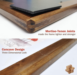 202408 11x14 Picture <strong>Frames</strong>, Wood Photo <strong>Frames</strong> Rustic Wall Picture <strong>Frame</strong> with Mat - Product Image 2