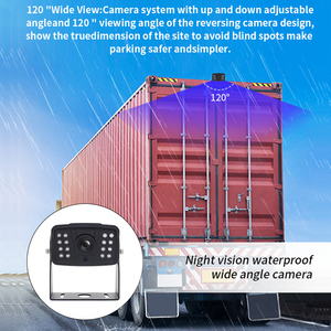YWX hochresolution drahtlose Rückfahrkamera mit 10,1 Zoll Monitor Unterstützung 2-4-Wege-Eingangssignal Lkw-Kamerasystem - Product Image 4