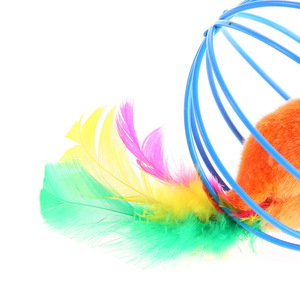 Surtido de juguetes para gatos, túnel para gatos de peluche, hierba gatera, pluma de pez, varita, ratón esponjoso, bolas y campanas hechas de plástico - Product Image 3
