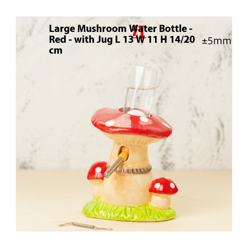 Big Mushroom Water Bottle - Red (without water bottle)