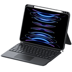时尚设计翻盖外壳BT键盘适用于iPad第9代第7代外壳无线键盘磁性外壳适用于iPad 10.2 - Product Image 1