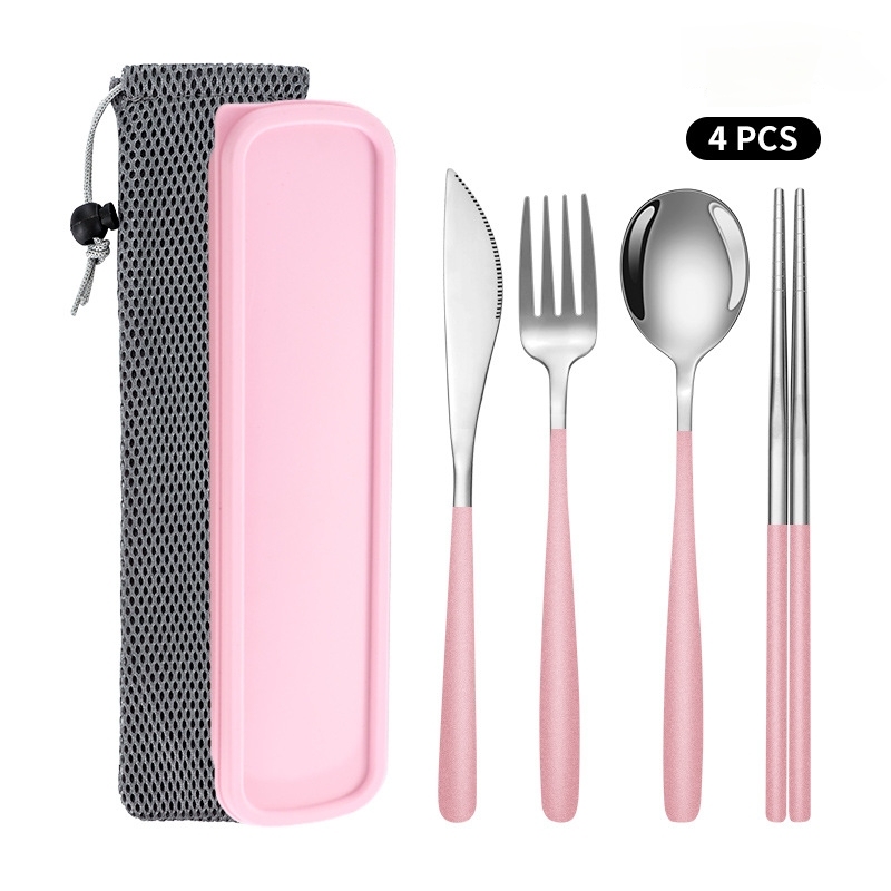 Rose et Argent 4pcs - En boîte