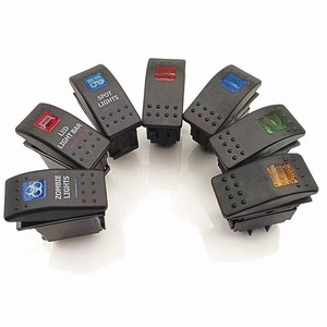6A 10A 16A 20A yuvarlak kare büyük rocker güç anahtarı CQC tüv CE ROHS sertifikası ile kırmızı yeşil düğme ile - Product Image 2