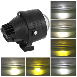 Lazer Bi-LED projektör Lens Led sis lambaları 3 inç Focos Led Faros beyaz karışık Tricolor yüksek düşük işın Lens sis lambası 12v 24v - Product Image 2