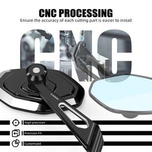 Nicecnc Bộ Gương Chiếu Hậu Lồi nâng cấp cho Harley Softail Street Bob Fxbbs Low Rider St Street Glide Sportster 883 1200 - Product Image 4