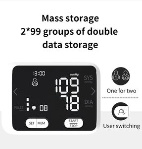 Dijital akıllı otomatik bilek kan basıncı monitörü BP makinesi metre tansiyon aleti otomatik Tensiomtros modeli manşet plastik - Product Image 2