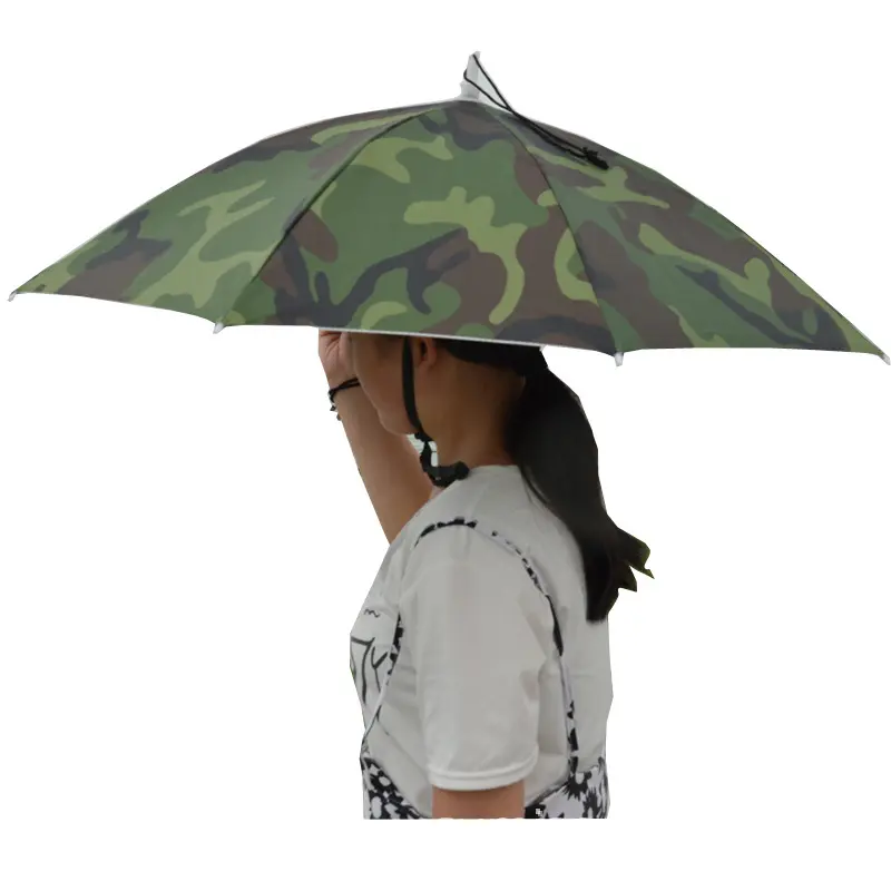 DD1900 Pesca Golf Jardinagem Sunshade Head Cap para adultos e crianças Headwear ao ar livre mãos livres Umbrella Cap Umbrella Hat