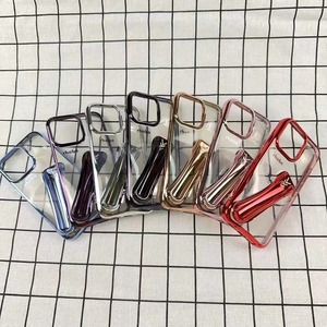 Fashion Brand Electroplated Peculiar Lipstick Transparent TPU Shock-proof Protective Smart <strong>Rhode</strong> Phone Cover for Iphone 16 Pro