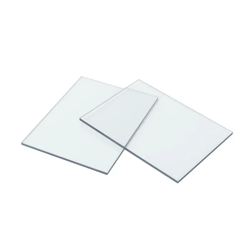 Matériau de toiture en plastique UV cristallin matériau de construction polycarbonate pc solide soleil abri de jardin feuille de polycarbonate