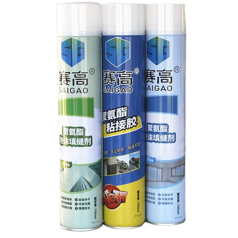 750ml general purpose Pu Foam Spray mounting glue foam Polyurethane foam