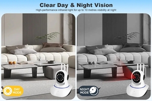 New Arrival 1080P 4pcs <strong>LED</strong> 5G 2.4G WiFi <strong>IP</strong> PTZ Antenna Wireless Security <strong>Camera</strong> Night Vision Cloud Data Storage Bulb CCTV <strong>Camera</strong>