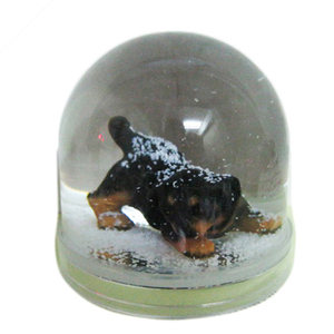 Hello Kitty su küresi hayvan köpek kız hediye plastik pembe Snowglobe hediye