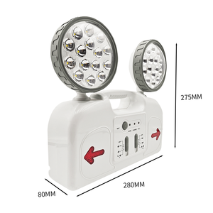 Đèn LED khẩn cấp 8 giờ 10W với 2 đèn thoát hiểm di động 5W tích hợp pin Lithium 3.7V - Product Image 4