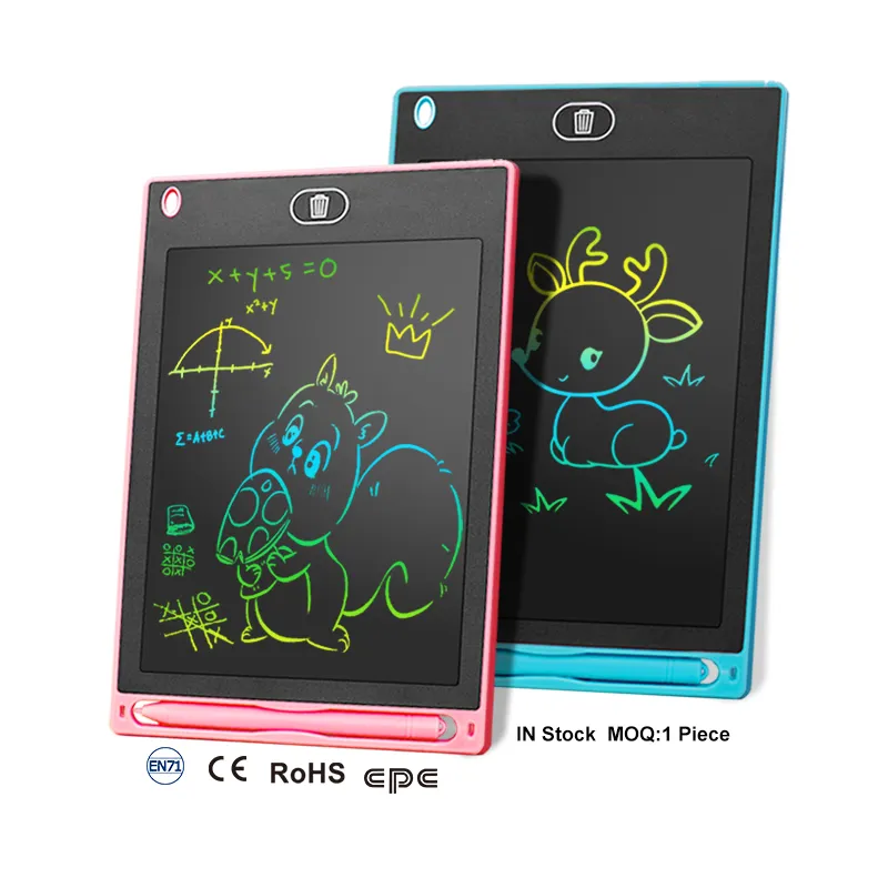 Factory Wholesale Color Screen LCD Writing Tablet 8.5/10/12 inch Kids Digital Writing Pad Scratch Paper Birthday Gifts