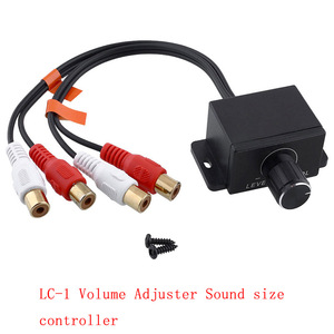 Amplificador de potencia automotriz Regulador de volumen RCA hembra Entrada/Salida 2RCA macho/hembra volumen de control - Product Image 2