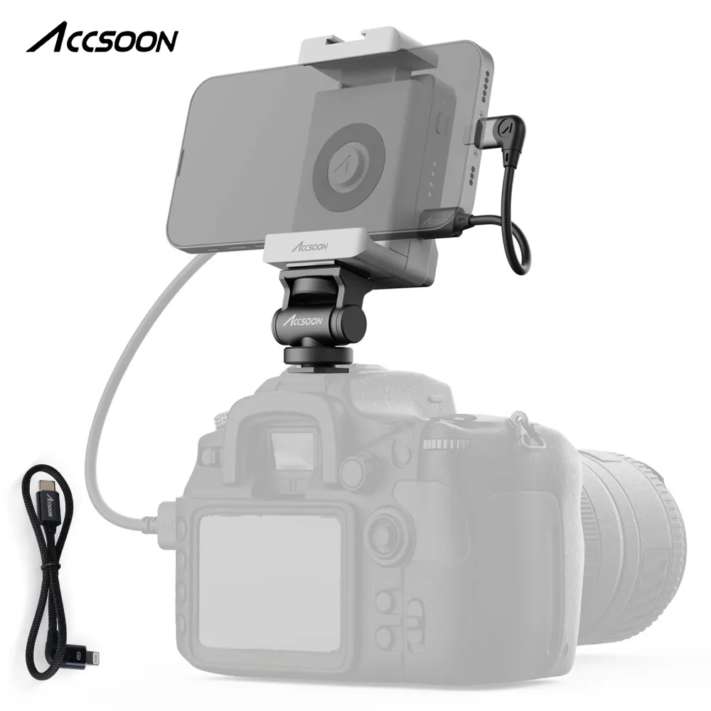 Accoon SeeMo UIT02 Adaptador De Transmissor De Vídeo Adaptador HDMI para Captura De Vídeo para iPad iPhone 14 Pro Monitor Gravação Filmmake