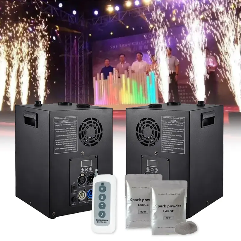 Đảng đám cưới Disco sân khấu hiệu ứng thiết bị lạnh Spark DMX kiểm soát đài phun nước máy