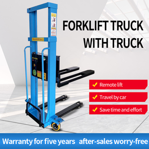 1000kg Electric Forklift Truck Mounted Forklift With Portable Remote Control for Handling <strong>Automatic</strong> <strong>Loading</strong> and <strong>Unloading</strong> - Product Image 6