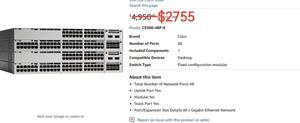 9300 24/48-P-e Gigabit <strong>Network</strong> Switch with VLAN Stackable SNMP QoS Functions <strong>Network</strong> Essentials in Stock - Product Image 2