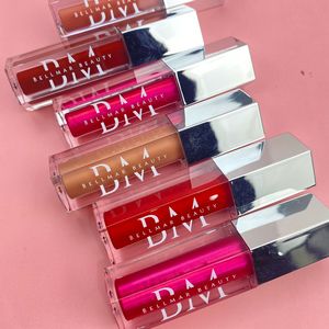 Gül altın gümüş altın lipgloss tüpler altın lipgloss tüpler vegan dudak parlatıcısı
