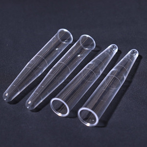 透明な<span class=keywords><strong>21mm</strong></span> x 100mm使い捨てプラスチックふた平底スケール尿分泌物テストチューブ