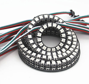WS2812BLEDリングライト8/16/24/35/45ビットLED 5050 RGBアドレス指定可能なピクセルLEDモジュールストリップライト - Product Image 1