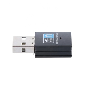 迷你300 Mbps USB WiFi适配器8192芯片无线接收外部USB2.0接口，适用于笔记本电脑2.4GHz频率 - Product Image 3