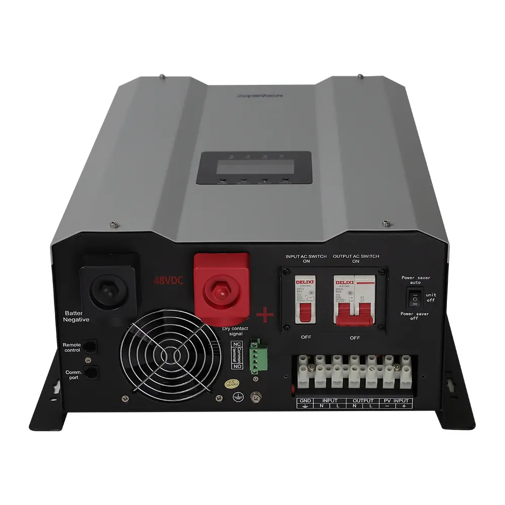 120V 240V 48V العاصمة نقية شرط لموجة عاكس شمسي هجين 10kw مع بطارية أيون الليثيوم شاحن 10000 واط 220v العاكس للطاقة الشمسية