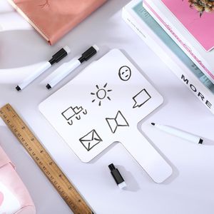 マーカー付きドライイレースパドル音素認識フォニックスゲーム学生教室用両面ハンドヘルドホワイトボード