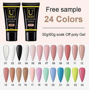 Poli tırnak jeli seti LED lamba tam manikür seti hızlı uzatma tırnak kiti jel yapı poli uv jel oluşturucu seti çivi aracı kiti - Product Image 4