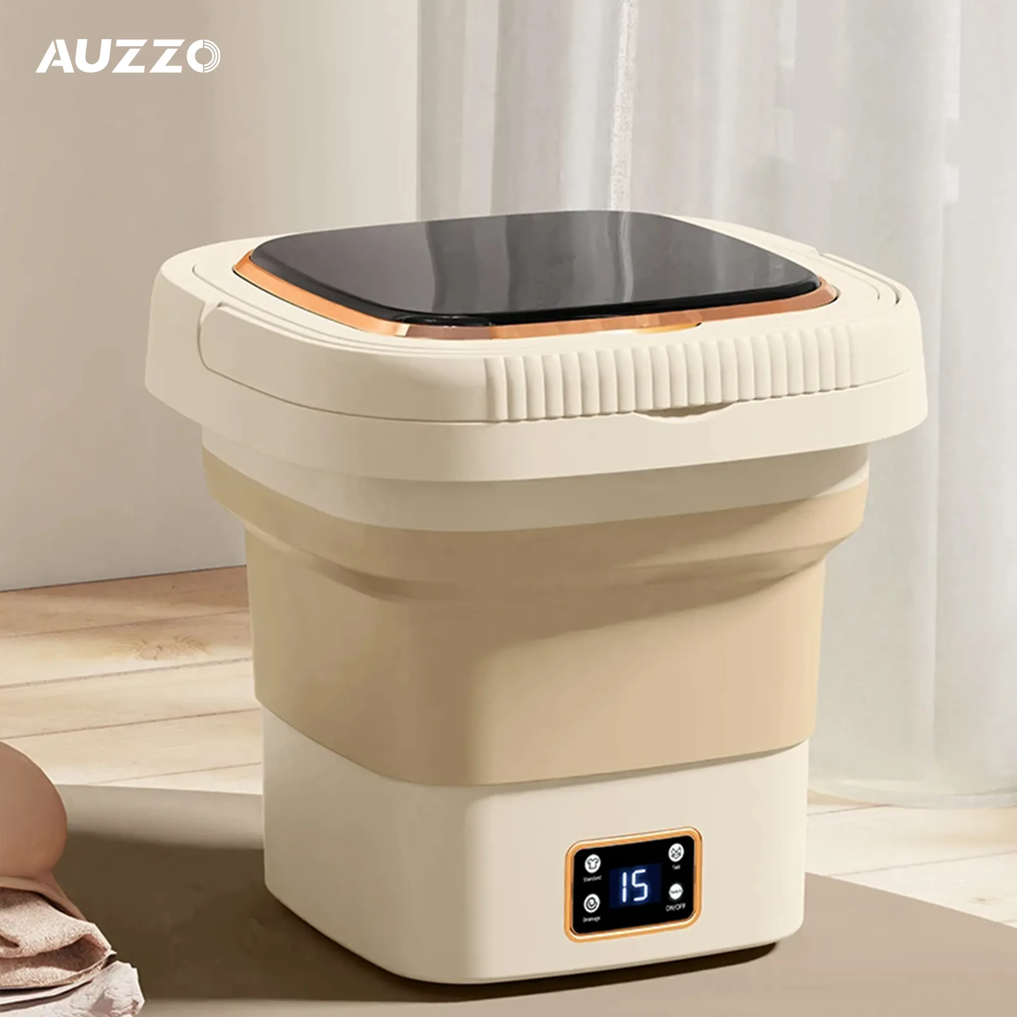 9L Underwear Socks Fully-automatic Electric Foldable Tub Laundry Washer Portable Mini Folding Washing Machine With Spin Dry