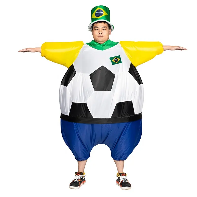 वयस्क आकार देशों फ्लैग डिजाइन Inflatable कॉस्टयूम प्रशंसकों Inflatable सूट