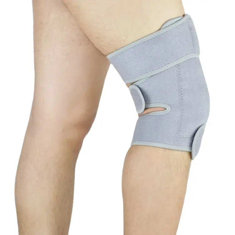 Rodillera ortopédica de neopreno saludable con calefacción ajustable, pantalones con rodilleras ajustables